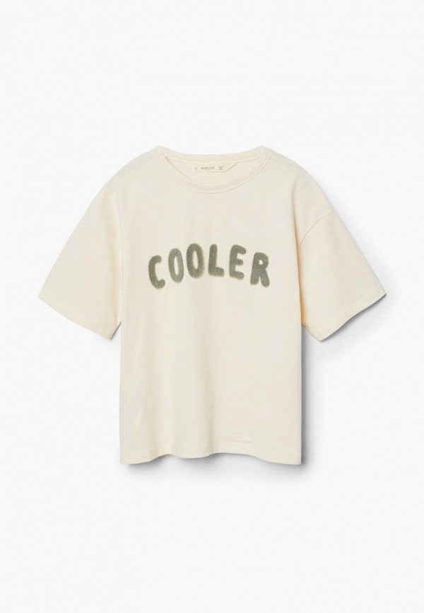 

Футболка Mango Kids, Бежевый