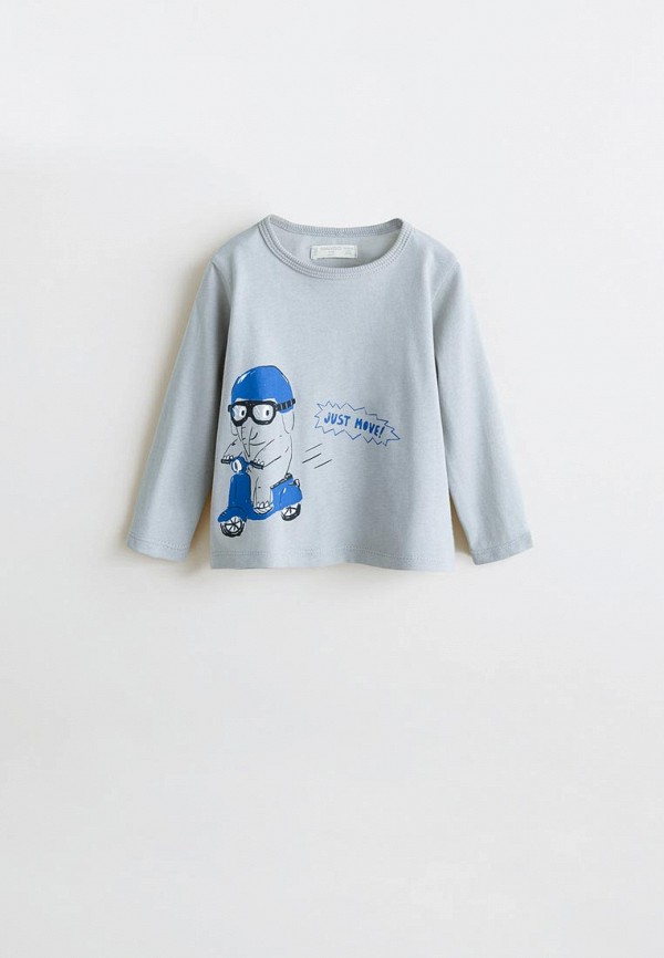 

Лонгслив Mango Kids, Серый