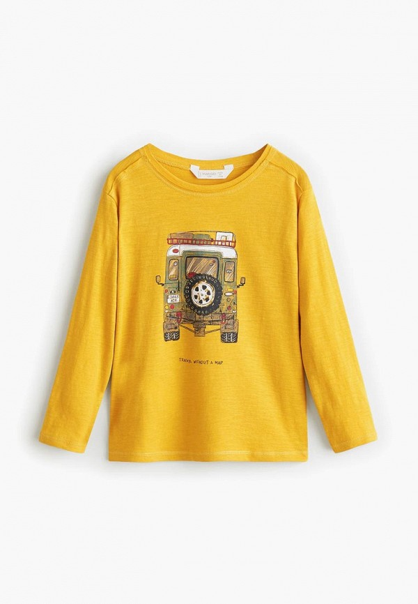 

Лонгслив Mango Kids, Желтый