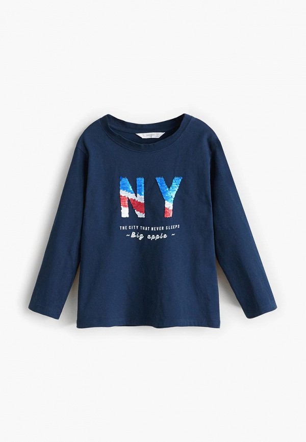 

Лонгслив Mango Kids, Серый