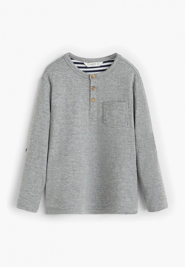 

Лонгслив Mango Kids, Серый