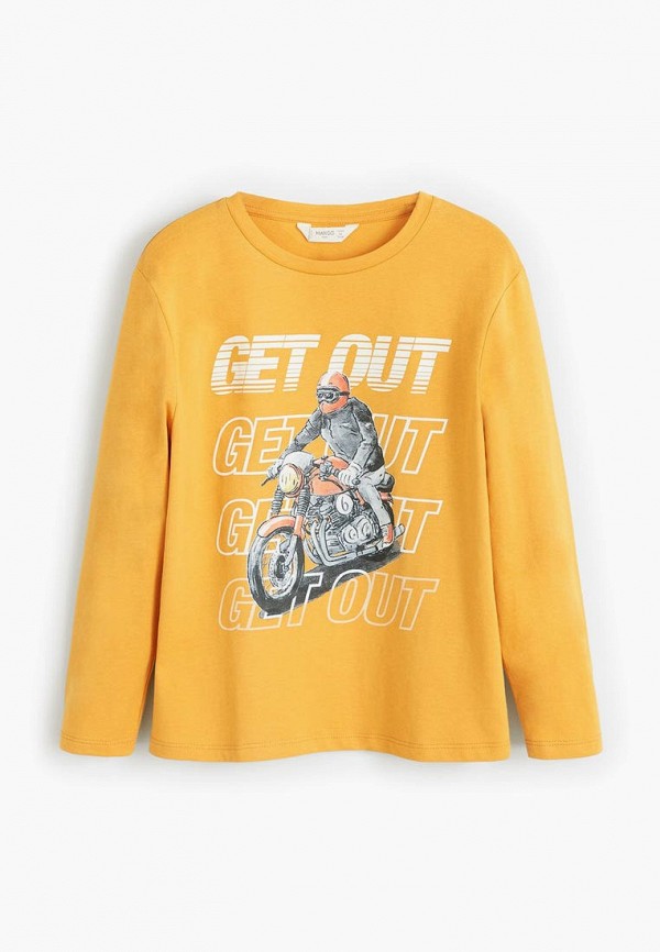 

Лонгслив Mango Kids, Желтый