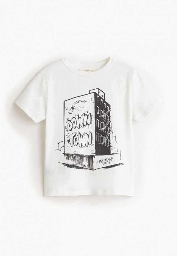 

Футболка Mango Kids, Mango Kids MA018EBDYBG7, Белый