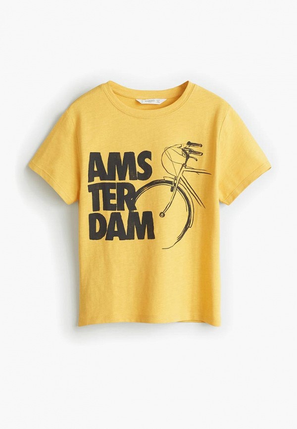 

Футболка Mango Kids, Mango Kids MA018EBDYBH7, Желтый