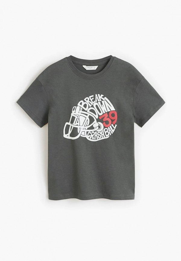 

Футболка Mango Kids, Серый