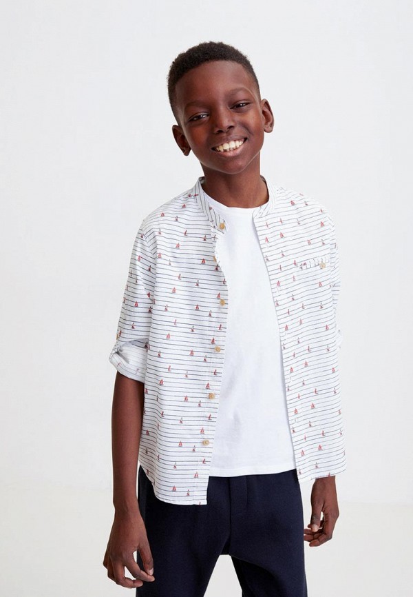 

Рубашка Mango Kids; Mango Kids MA018EBECLV8, Белый
