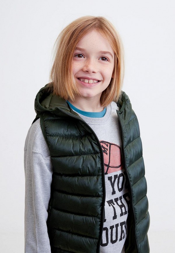 

Жилет утепленный Mango Kids; Mango Kids MA018EBEIJS1, Синий