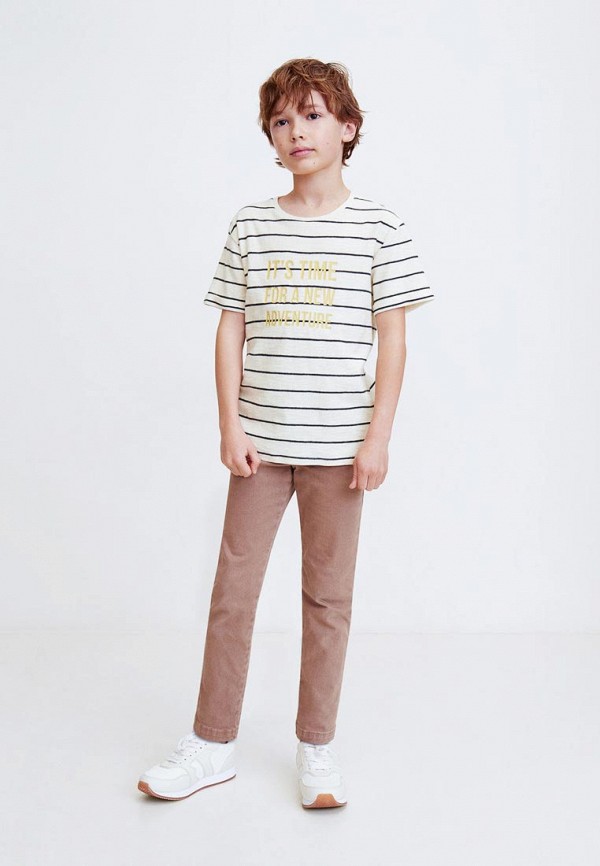 

Футболка Mango Kids; Mango Kids MA018EBEQRH1, Бежевый