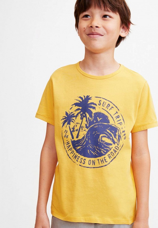 

Футболка Mango Kids, Mango Kids MA018EBFCMZ8, Желтый