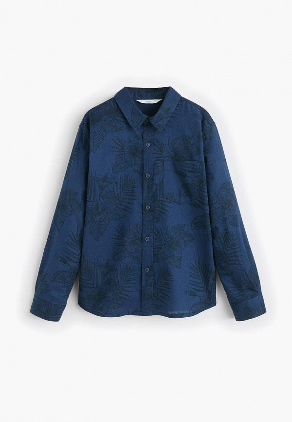 

Рубашка Mango Kids, Mango Kids MA018EBFCNH3, Синий