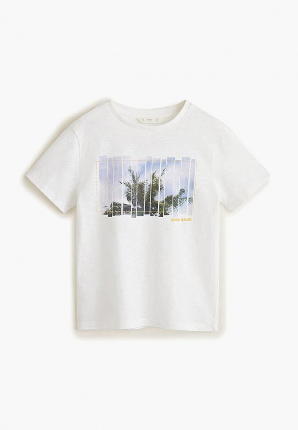

Футболка Mango Kids, - TROPICAL, Белый