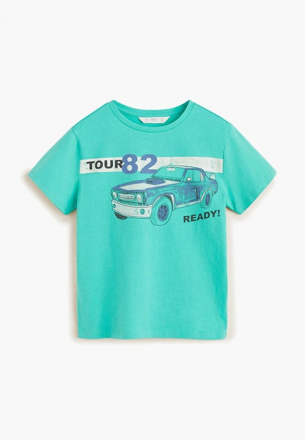 

Футболка Mango Kids, Mango Kids MA018EBFEFV3, Бирюзовый