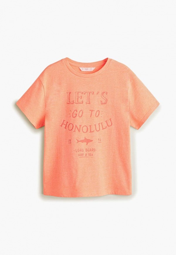 

Футболка Mango Kids, Mango Kids MA018EBFEFX8, Оранжевый