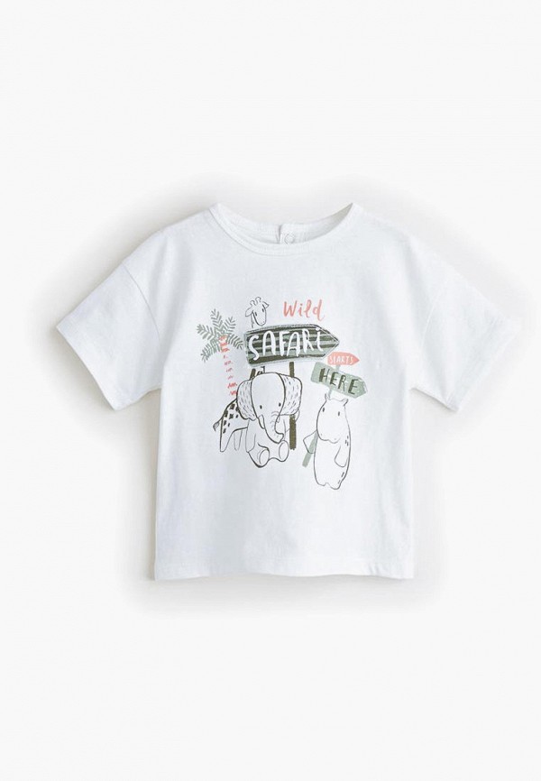 

Футболка Mango Kids, - PATCH, Белый