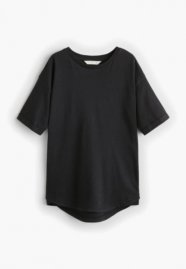 

Футболка Mango Kids, - LONGFIT, Черный