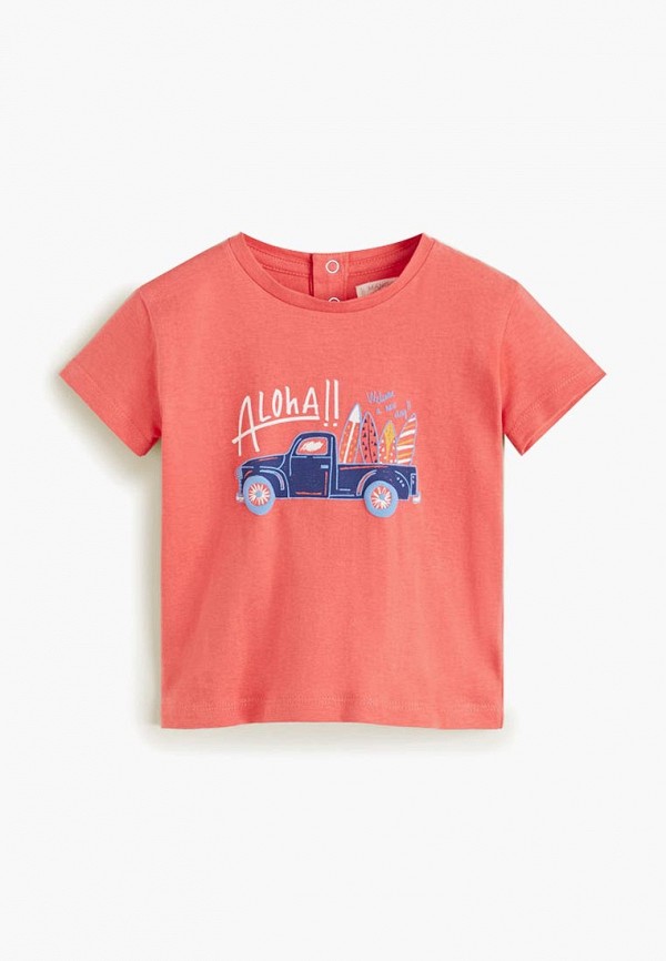 

Футболка Mango Kids, Коралловый