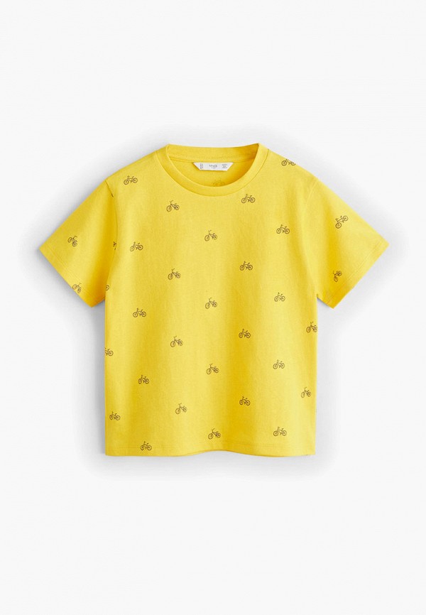 

Футболка Mango Kids, - STAMP, Желтый