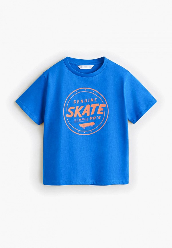 

Футболка Mango Kids, Синий, - MINIMAL