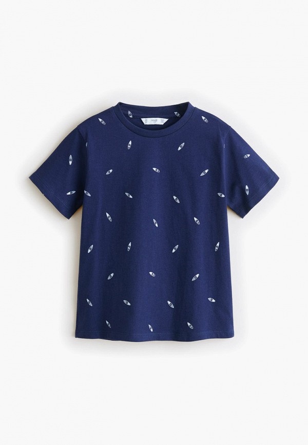 

Футболка Mango Kids, - STAMP, Синий