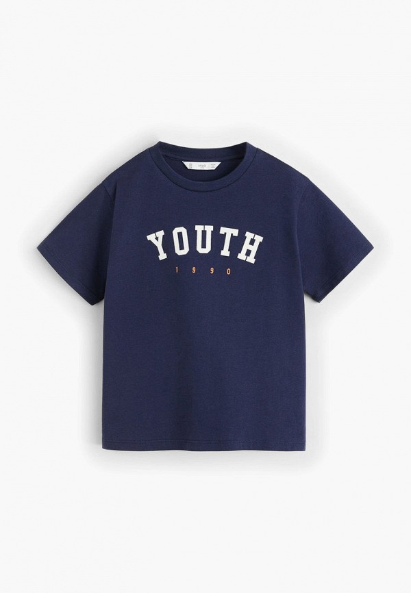 

Футболка Mango Kids, Синий, - MINIMAL