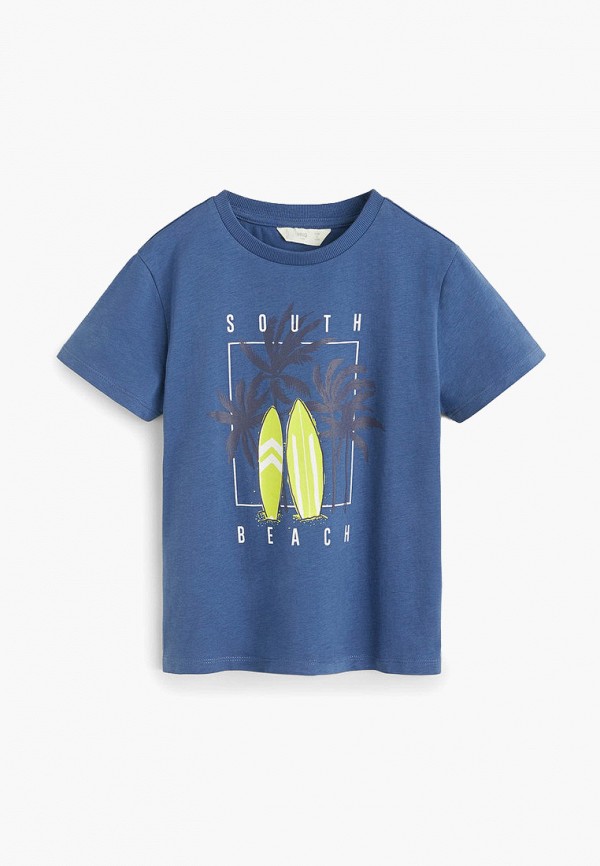 

Футболка Mango Kids, Синий, - MALIBU