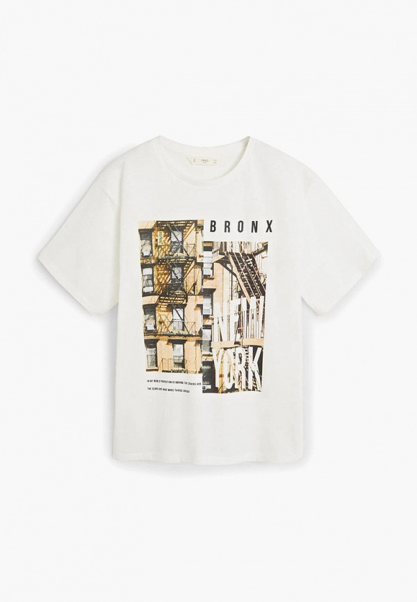 

Футболка Mango Kids, Белый, - BRONX
