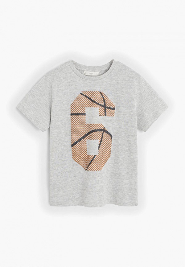 

Футболка Mango Kids, Серый, - SIX