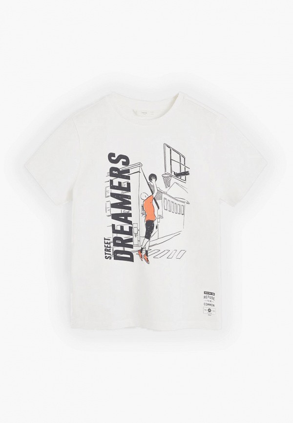 

Футболка Mango Kids, Белый, - BALL