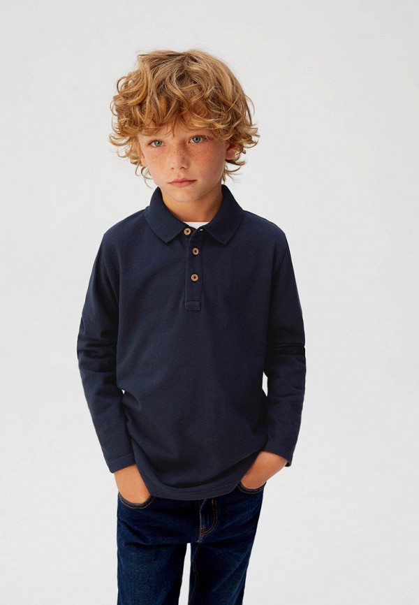 

Поло Mango Kids, Синий, Mango Kids MA018EBGKIW4