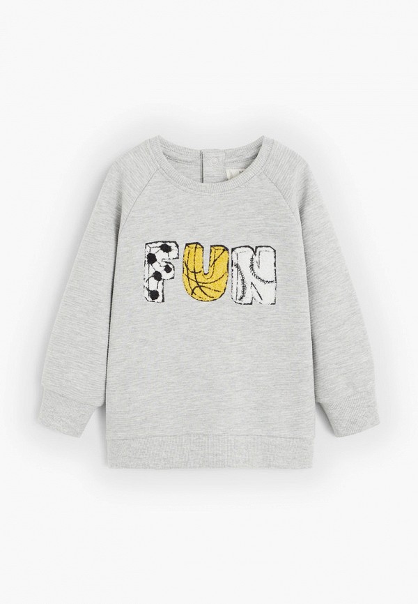 

Свитшот Mango Kids, Серый, - FUN