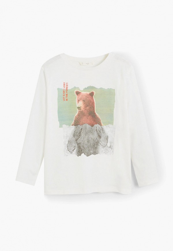 

Лонгслив Mango Kids, Белый, - GRIZZLE