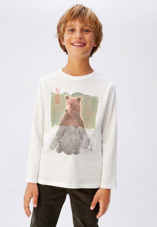 

Лонгслив Mango Kids, Белый, Mango Kids MA018EBGVFL0