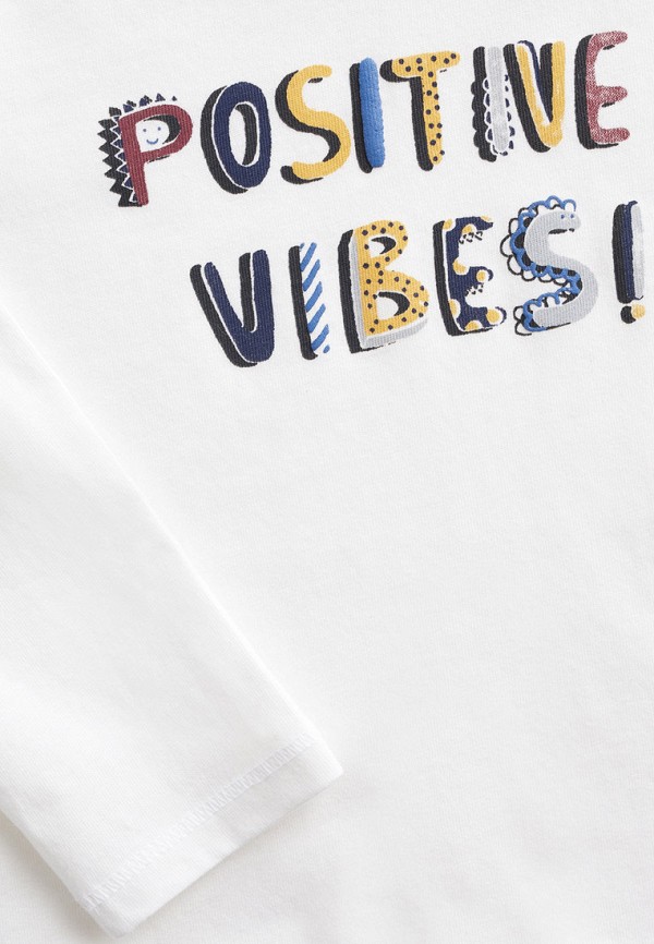

Лонгслив Mango Kids, Белый, - POSITIVE