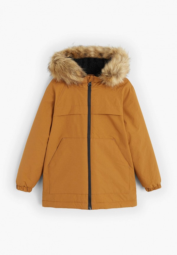

Куртка утепленная Mango Kids, Коричневый, - PALM5
