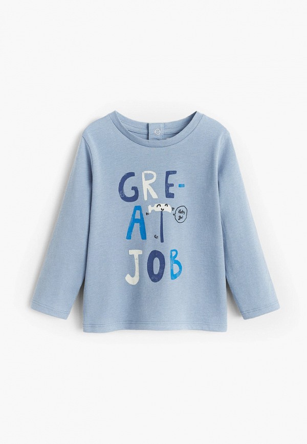 

Лонгслив Mango Kids, Голубой, - GREAT