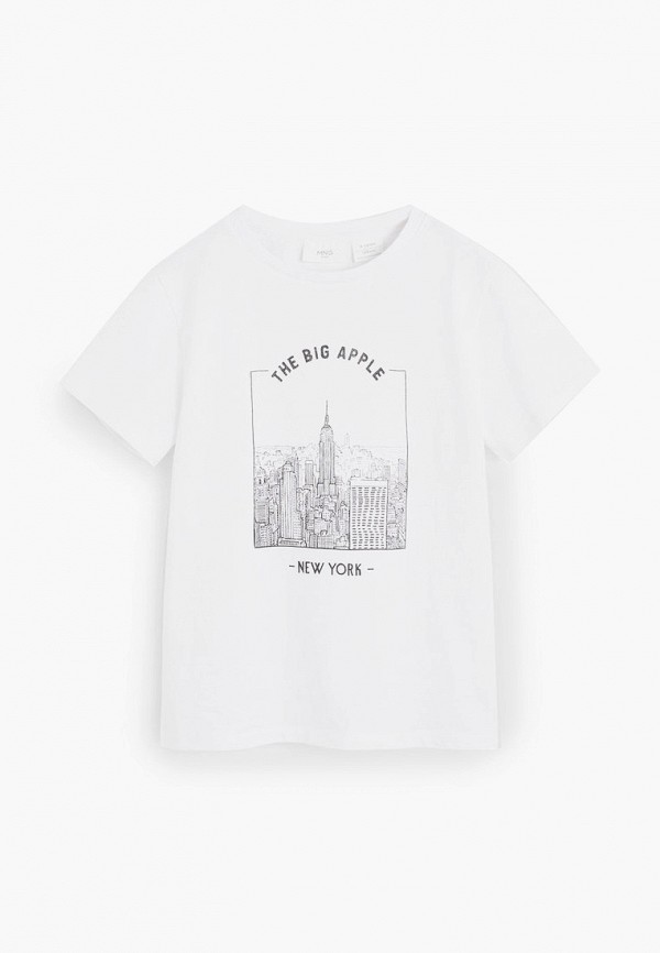 

Футболка Mango Kids, Белый, - CITIES6