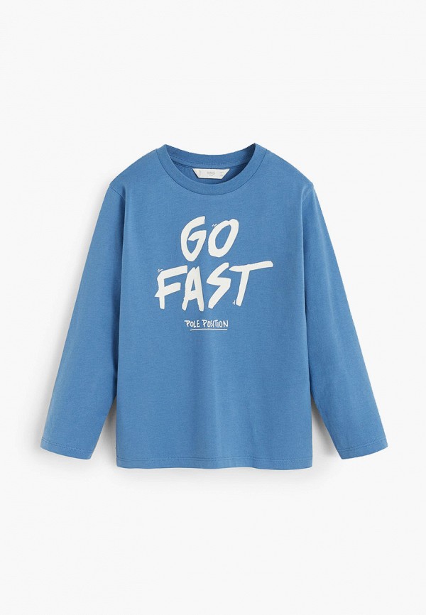 

Лонгслив Mango Kids, Голубой, - FAST