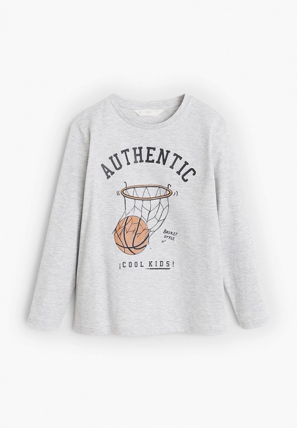 

Лонгслив Mango Kids, Серый, Mango Kids MA018EBIIPJ7