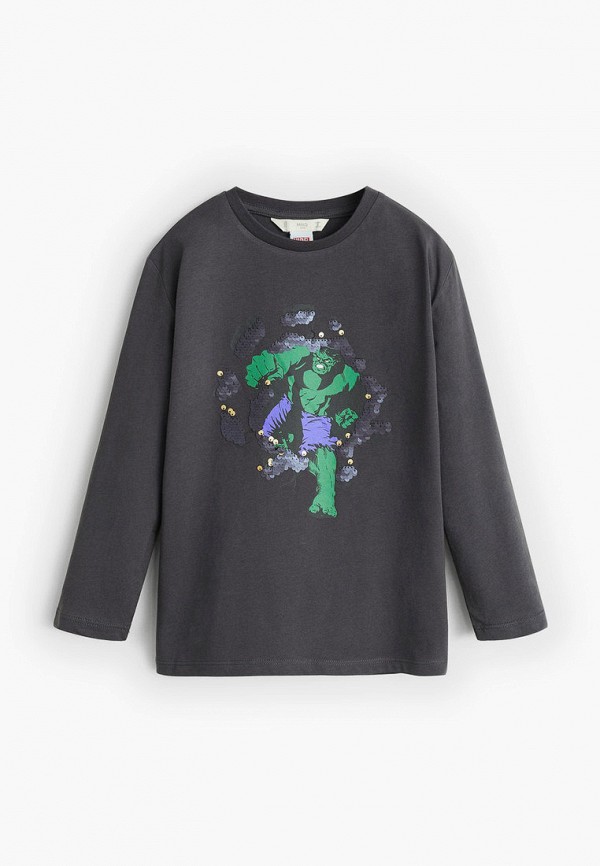 

Лонгслив Mango Kids, Серый, - HERO6