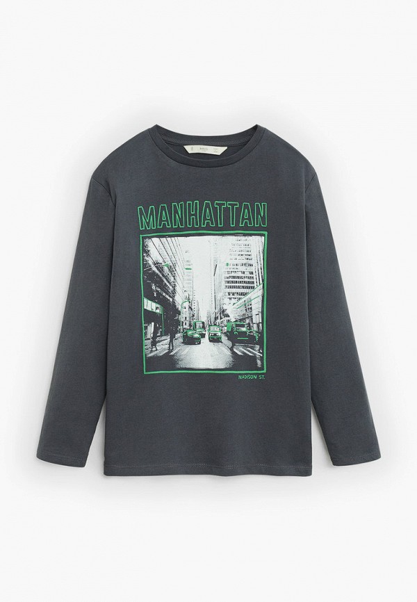 

Лонгслив Mango Kids, Серый, Mango Kids MA018EBIIPL7