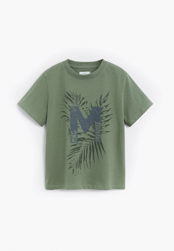 

Футболка Mango Kids, Хаки, - MNGLOGO