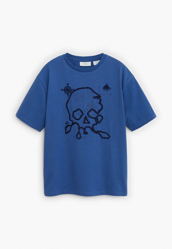 

Футболка Mango Kids, Синий, - SKULL