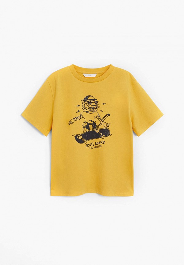 

Футболка Mango Kids, Желтый, - KING