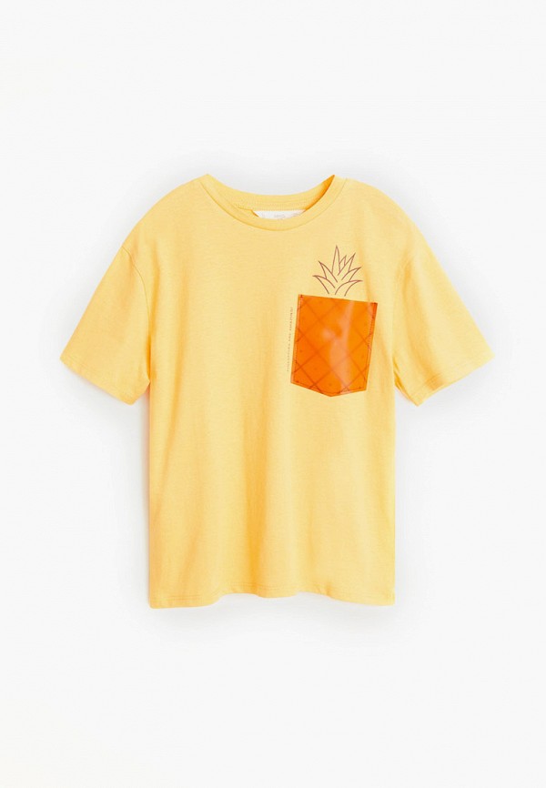 

Футболка Mango Kids, Желтый, - BOB-H