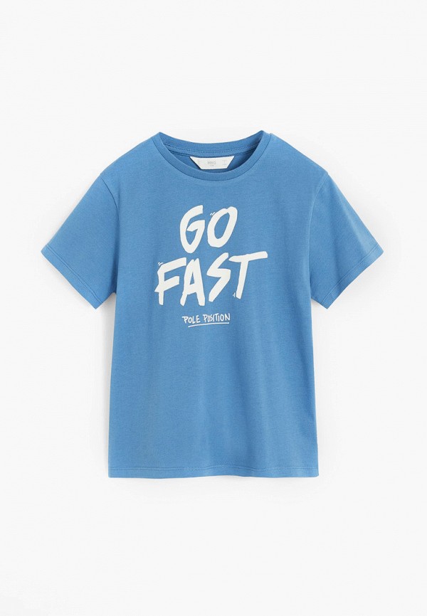 

Футболка Mango Kids, Синий, - FAST-H