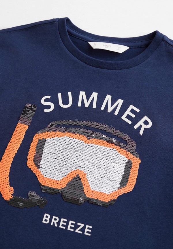 

Футболка Mango Kids, Синий, Mango Kids MA018EBJIYM3