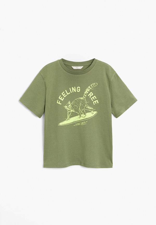 

Футболка Mango Kids, Хаки, Mango Kids MA018EBJIZN4