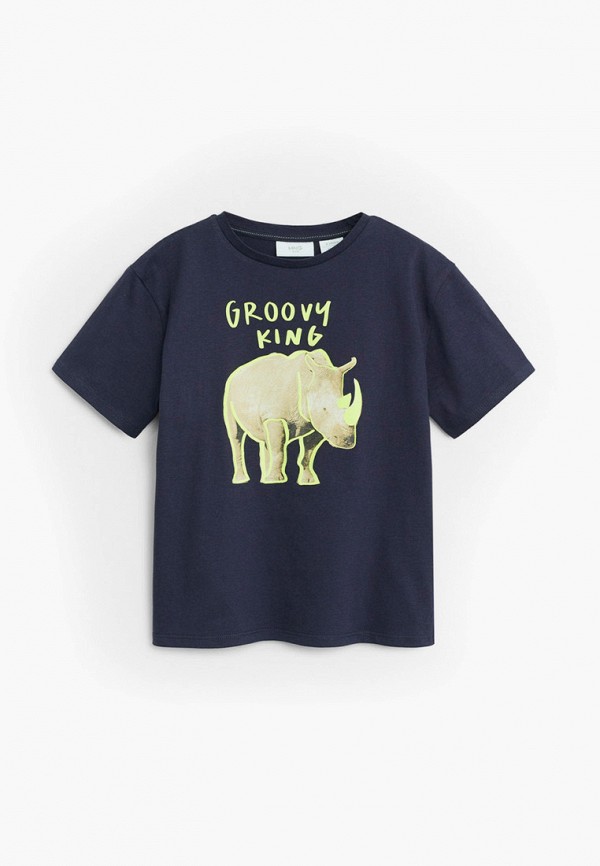 

Футболка Mango Kids, Синий, Mango Kids MA018EBJKOF7