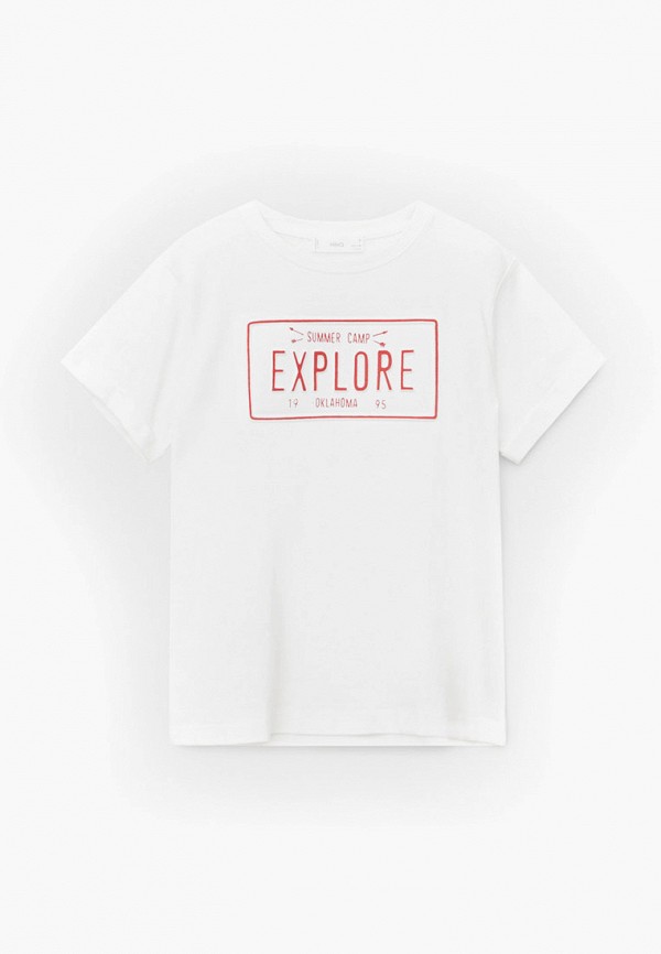 

Футболка Mango Kids, Белый, - EXPLORE