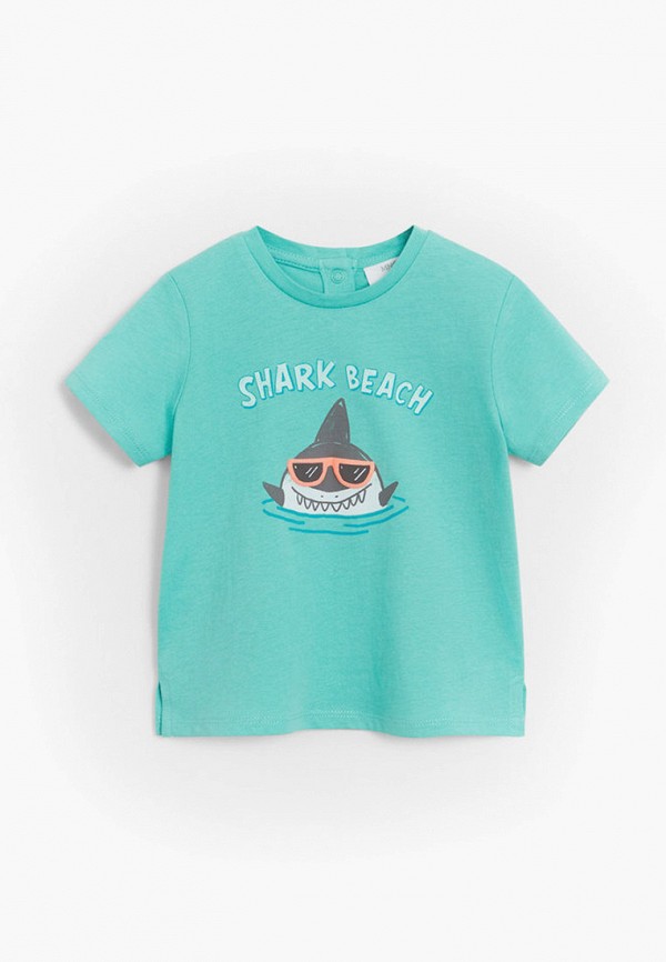 

Футболка Mango Kids, Бирюзовый, - SHARK